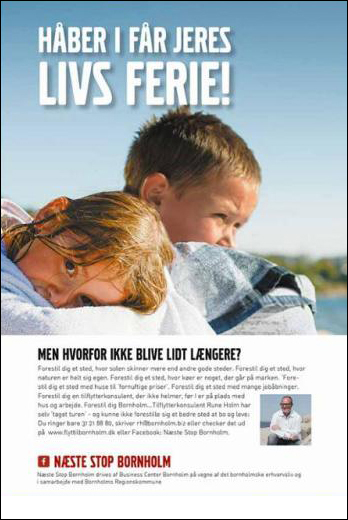 Annonce til Next Stop Bornholm.