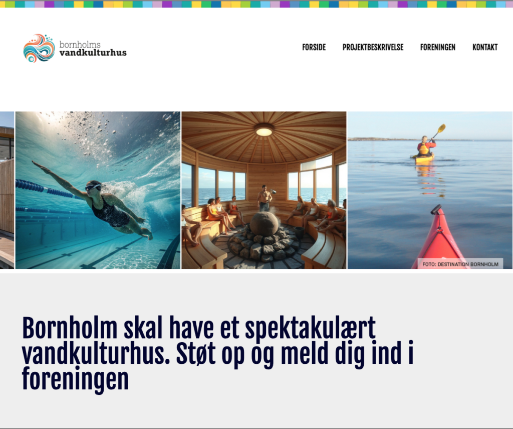 Illustration af dump fra Vandkulturhus Bornholm.