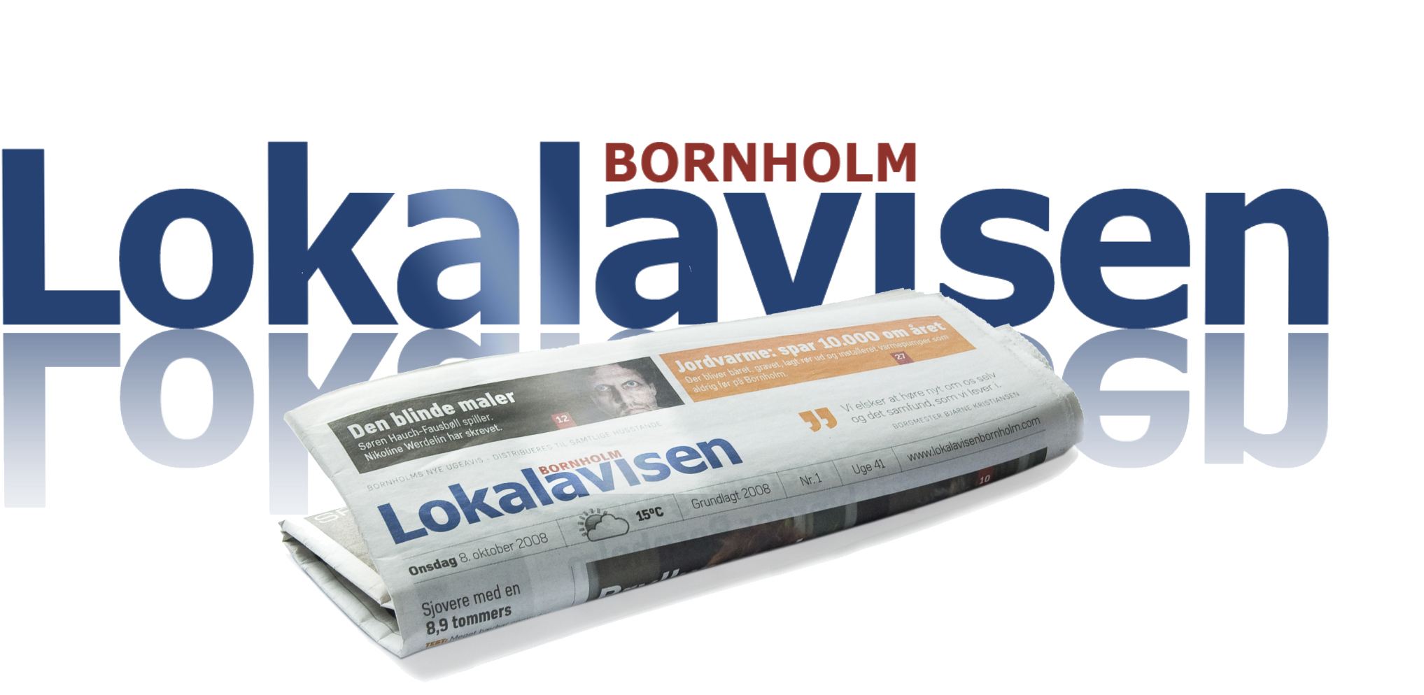 Illustration til portfolio om Lokalavisen Bornholm.