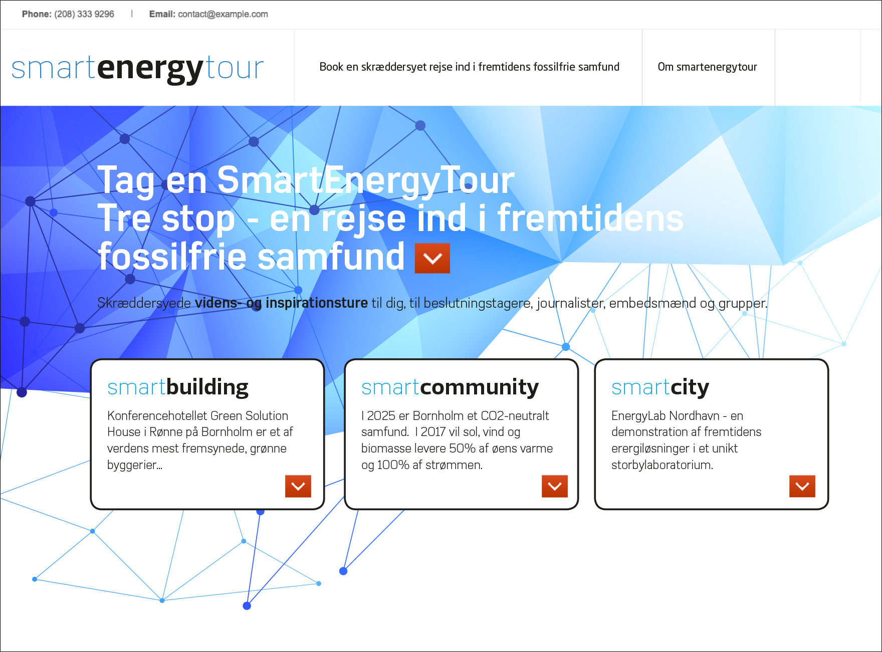 Illustration. Website til Smart Energy projektet.
